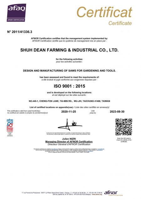 Certificado ISO 9001 2020-2023